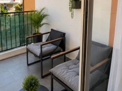 Le coin salon de la terrasse
